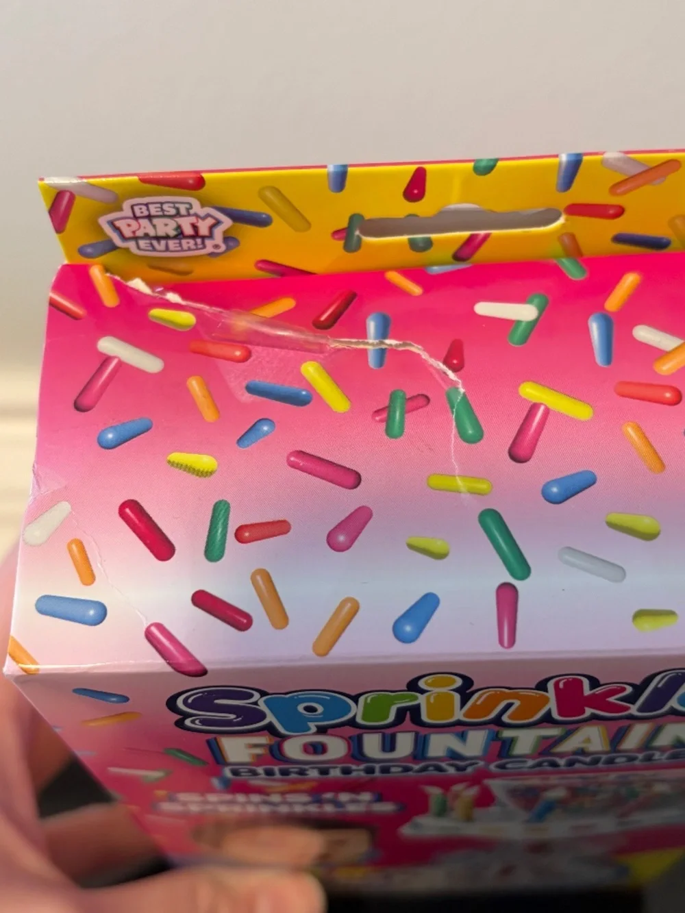 5 for $20: Sprinkle fountain birthday candle